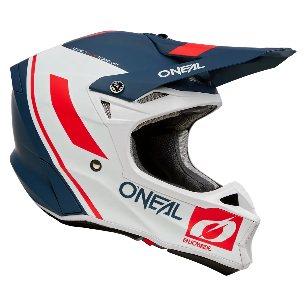 10 SRS Flow V.3 Helmet Blue/White/Red