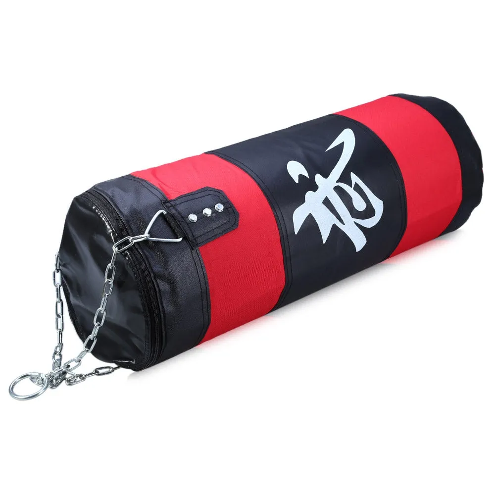 100cm Empty Punching Bag with Chain, Martial Art, Hollow Training Fitness Sandbag