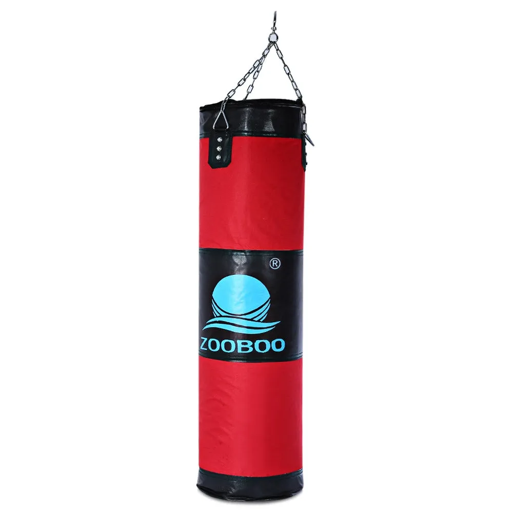 100cm Empty Punching Bag with Chain, Martial Art, Hollow Training Fitness Sandbag