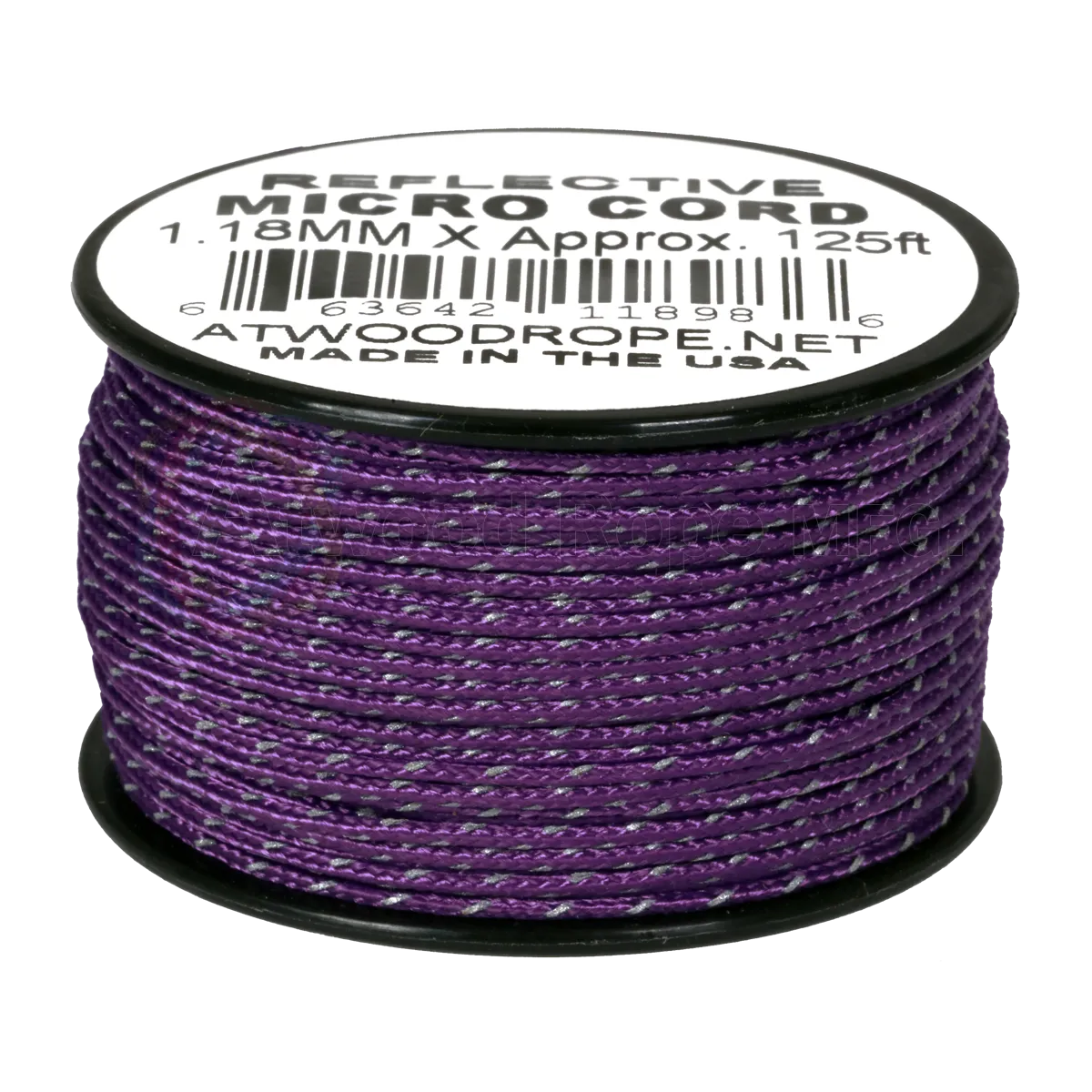 1.18mm Micro Cord Reflective - Purple