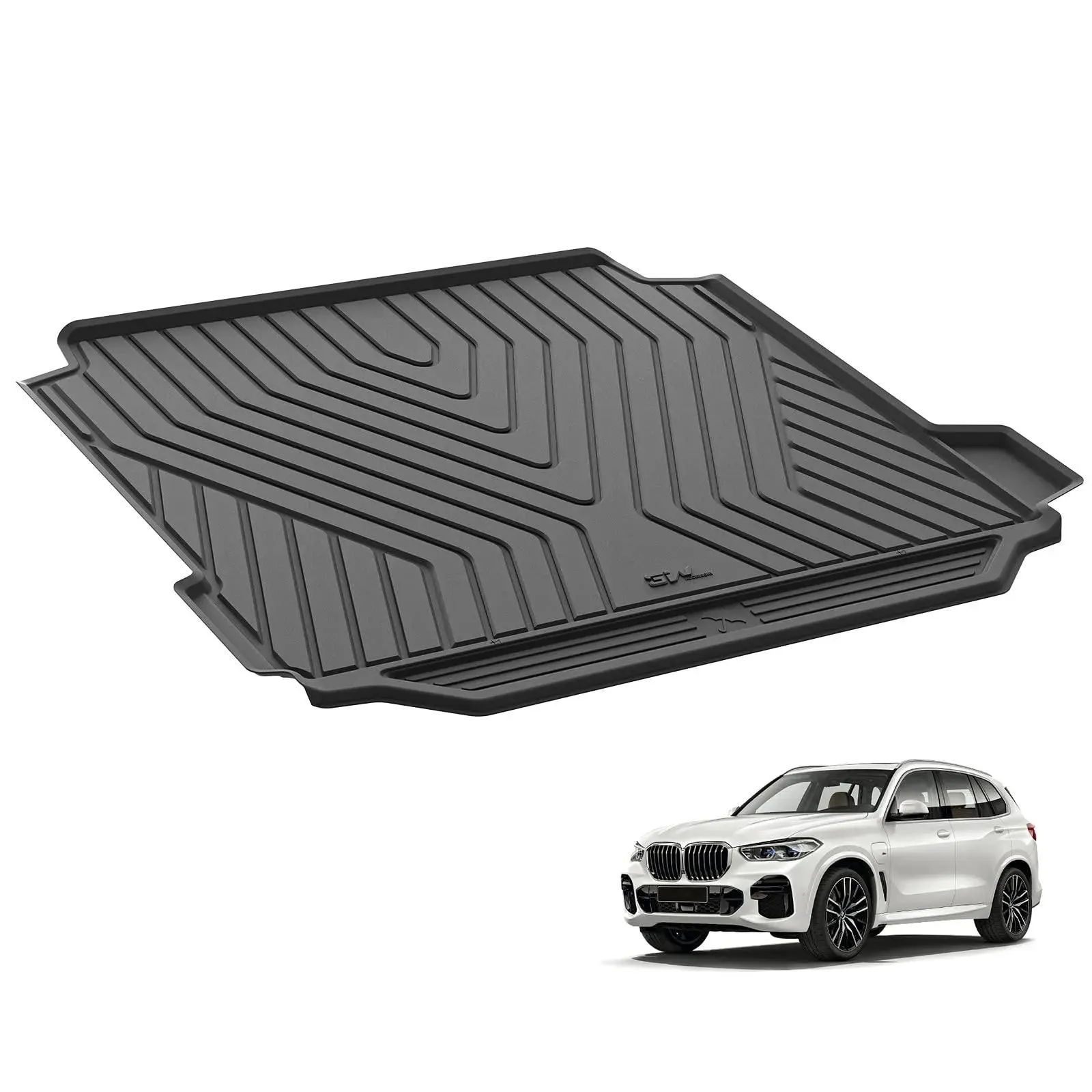 3W BMW X5 2019-2025 Custom Floor Mats / Trunk Mat TPE Material & All-Weather Protection