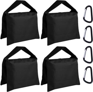 ABCCANOPY Sandbag Photography Weight Bags for Video Stand,4 Packs (Black)