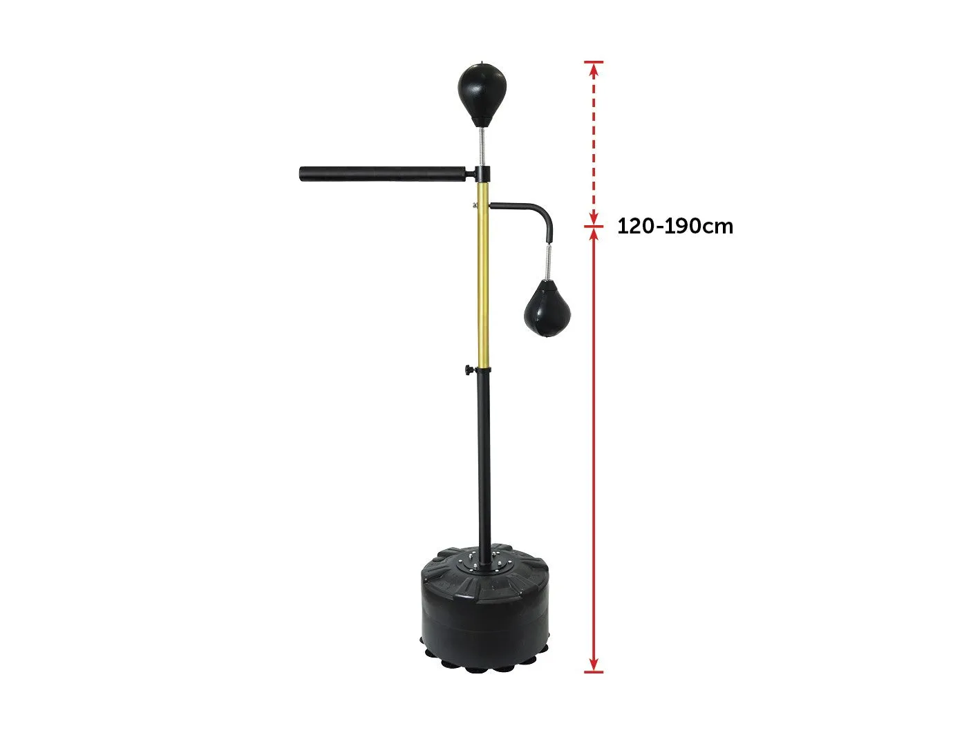 Adjustable Free-Standing Punching Bag with Speedball