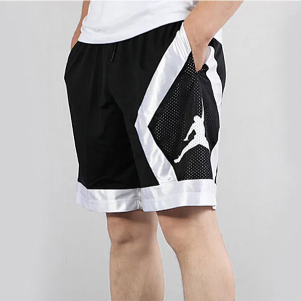 Air Jordan basketball training sports breathable shorts Black, black