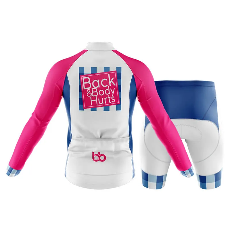 Back & Body Hurts (V2-White) Club Cycling Kit