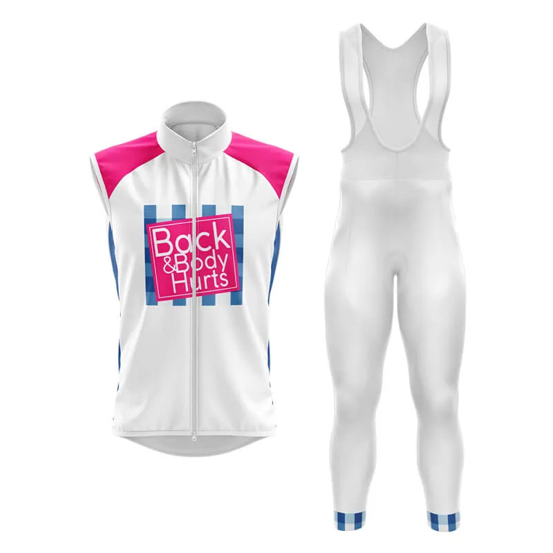 Back & Body Hurts (V2-White) Club Cycling Kit