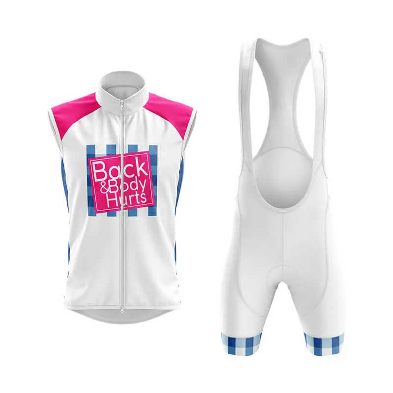 Back & Body Hurts (V2-White) Club Cycling Kit