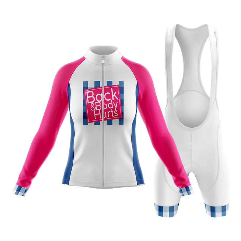 Back & Body Hurts (V2-White) Club Cycling Kit