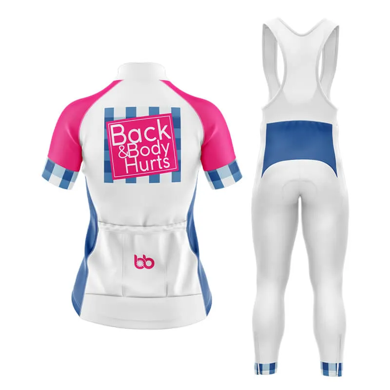 Back & Body Hurts (V2-White) Club Cycling Kit