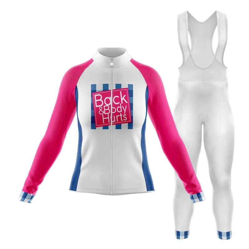 Back & Body Hurts (V2-White) Club Cycling Kit