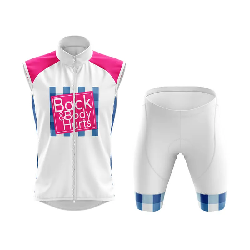 Back & Body Hurts (V2-White) Club Cycling Kit