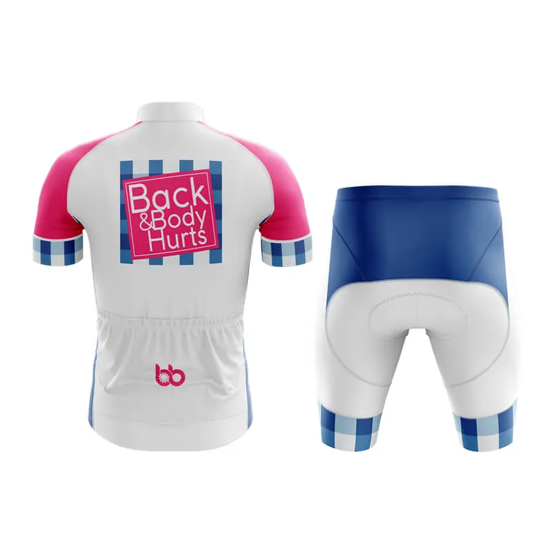 Back & Body Hurts (V2-White) Club Cycling Kit