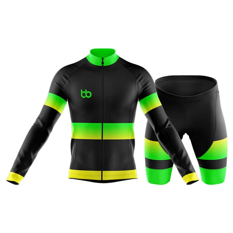 BB Gradient Club Cycling Kit (Green-Yellow)