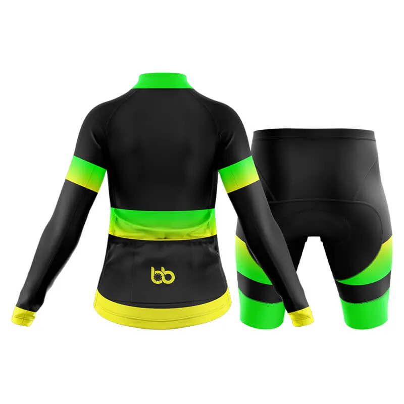 BB Gradient Club Cycling Kit (Green-Yellow)