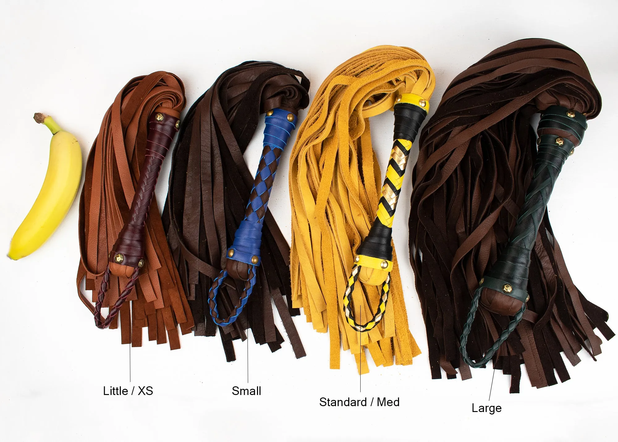 Buckskin Leather Flogger - Elk & Deer - Custom to Order