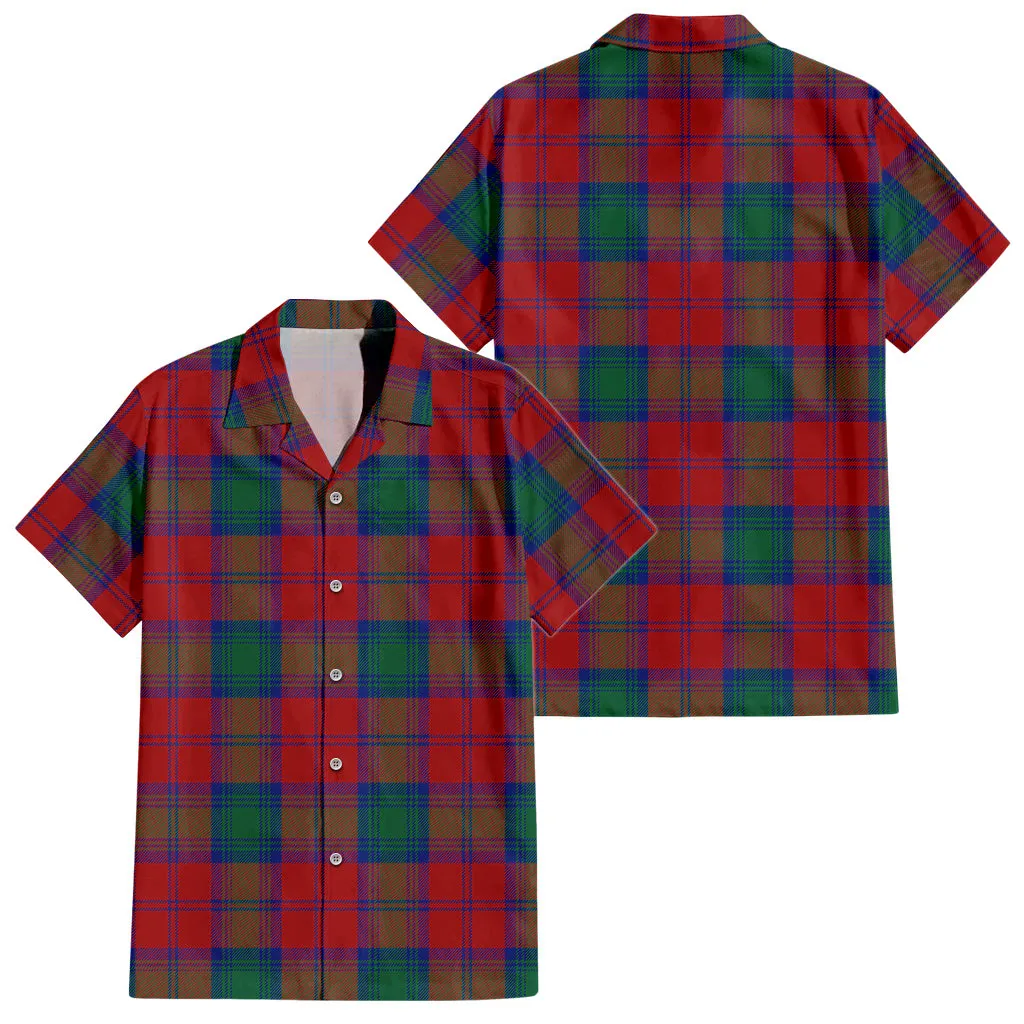 Byres (Byses) Tartan Short Sleeve Button Down Shirt