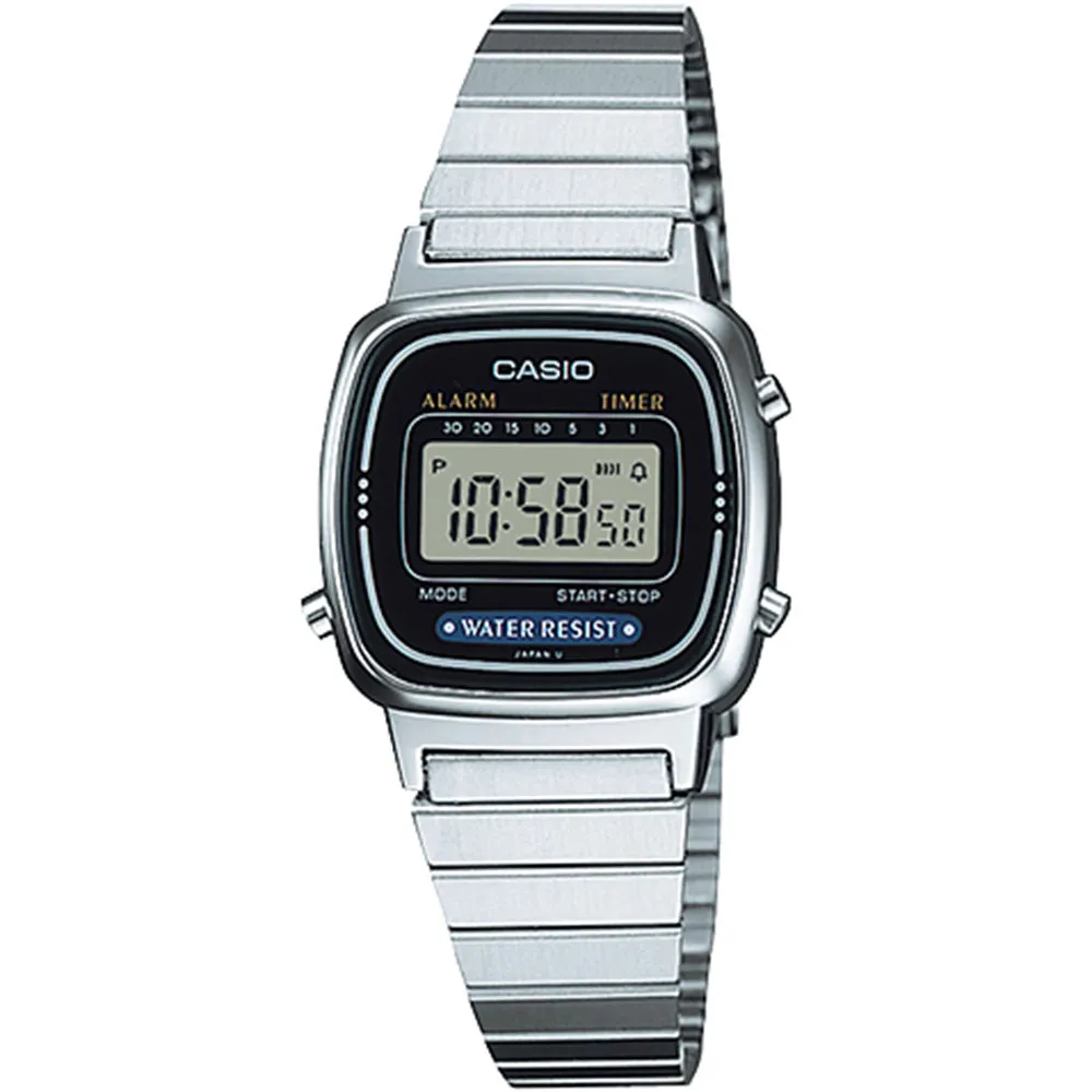 Casio LA670WA-1UR Digital Stainless Steel