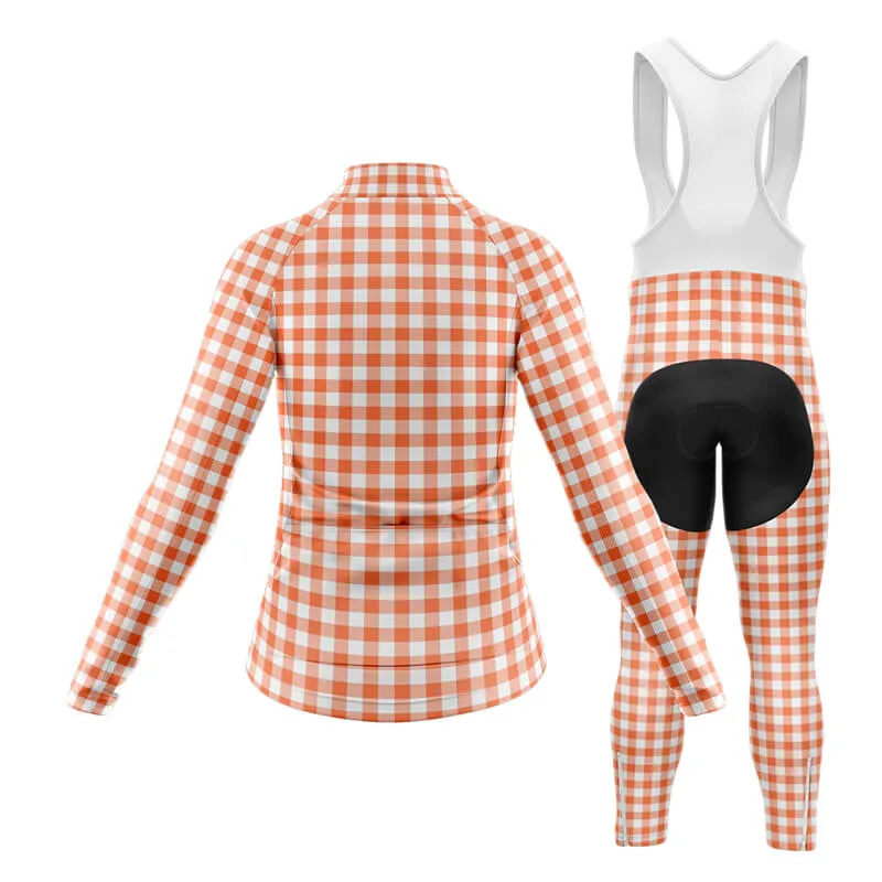 Checkered (Coral) Club Cycling Kit