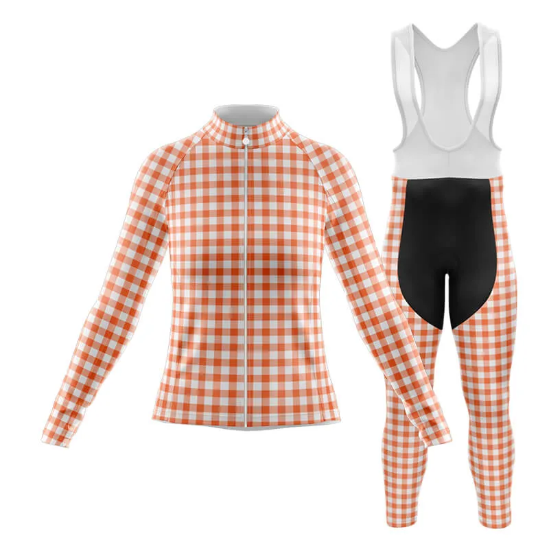 Checkered (Coral) Club Cycling Kit