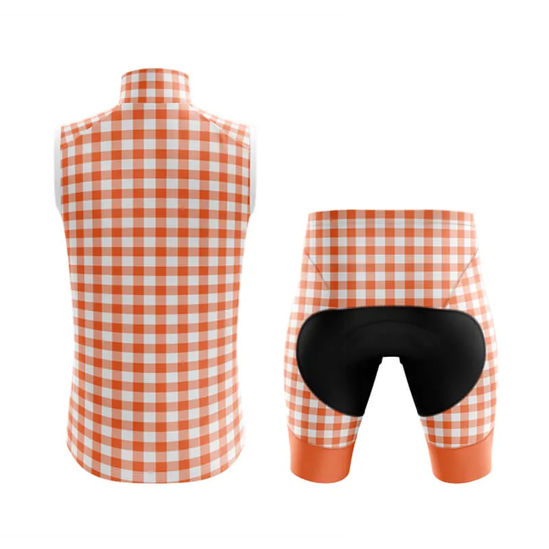 Checkered (Coral) Club Cycling Kit