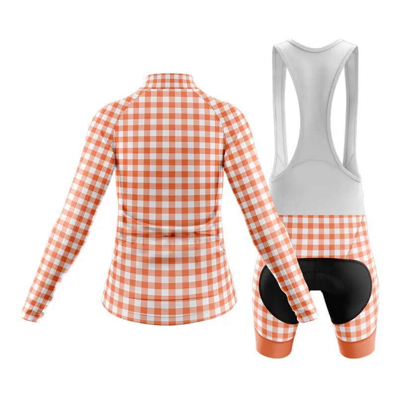 Checkered (Coral) Club Cycling Kit