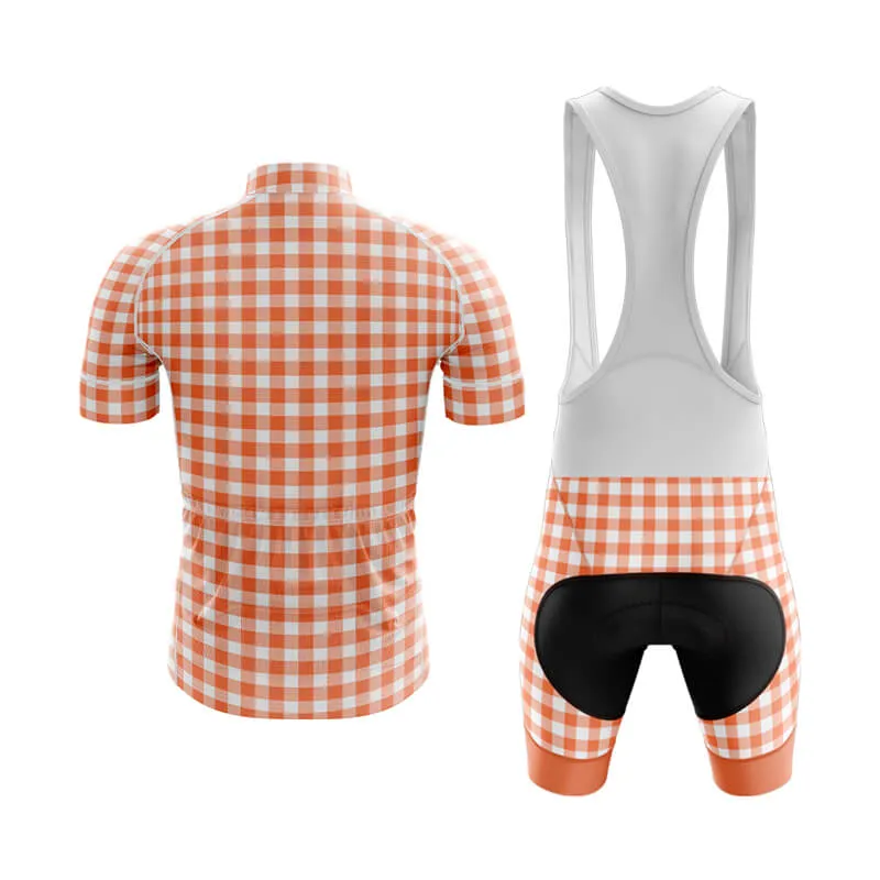 Checkered (Coral) Club Cycling Kit