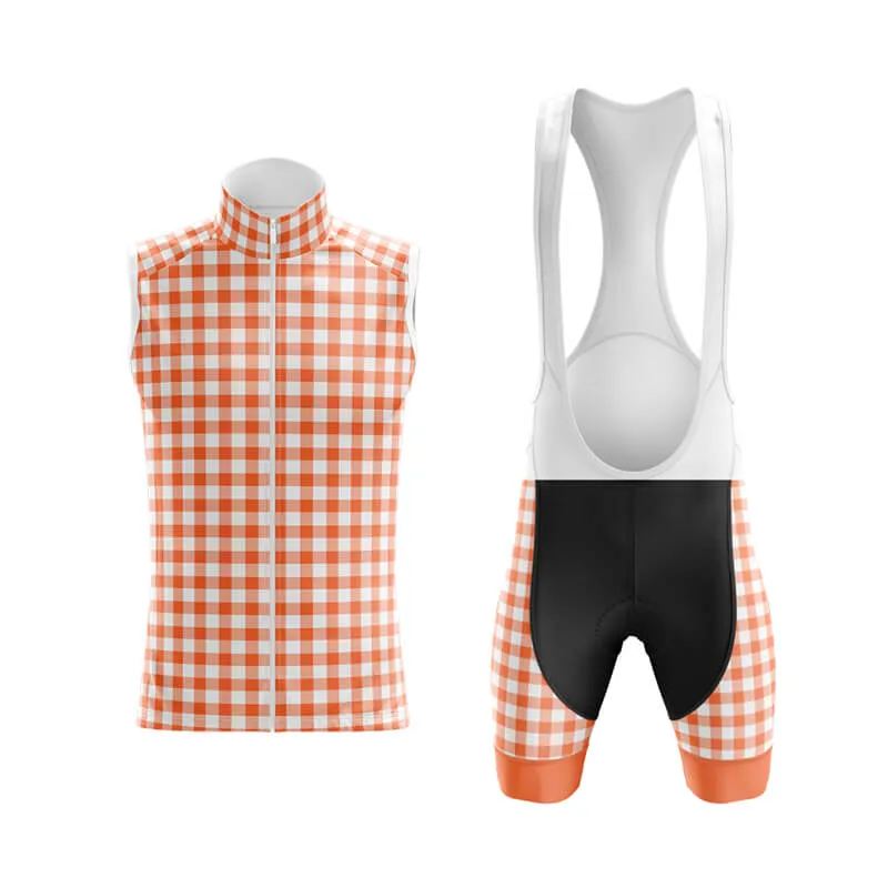 Checkered (Coral) Club Cycling Kit