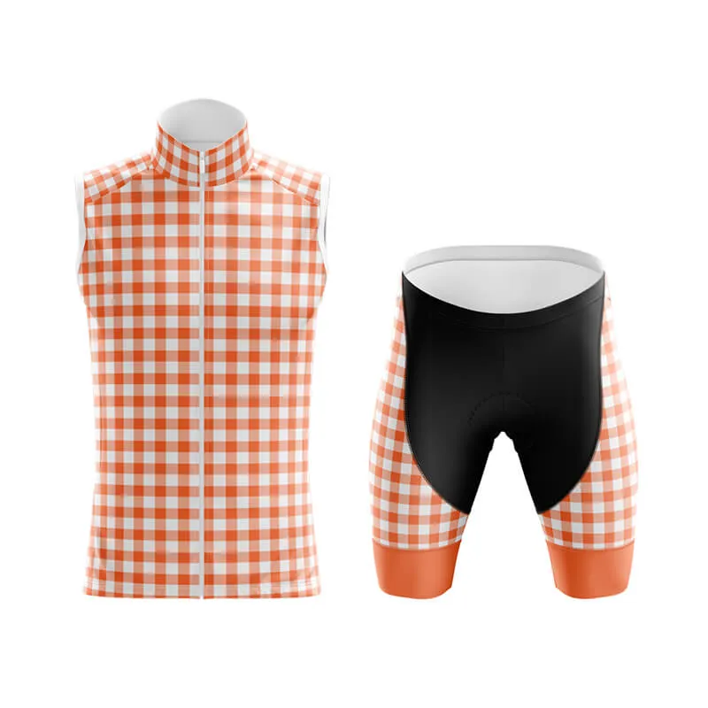 Checkered (Coral) Club Cycling Kit