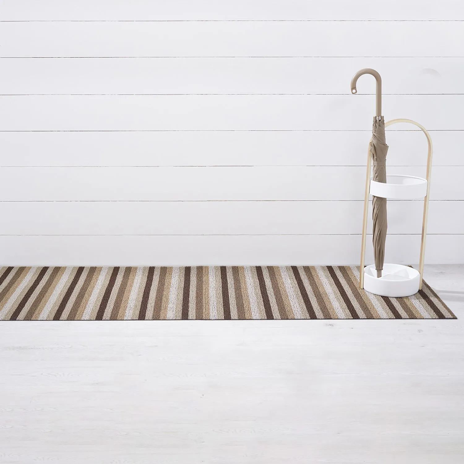 chilewich | runner mat 61x183cm (24x72") | even stripe mocha