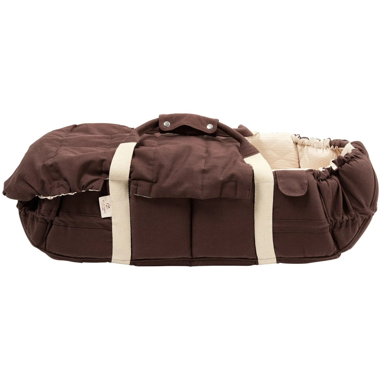 COPENHAGEN COLORS Brown With Cream Solid Stripe Organic Multifunctional Lift