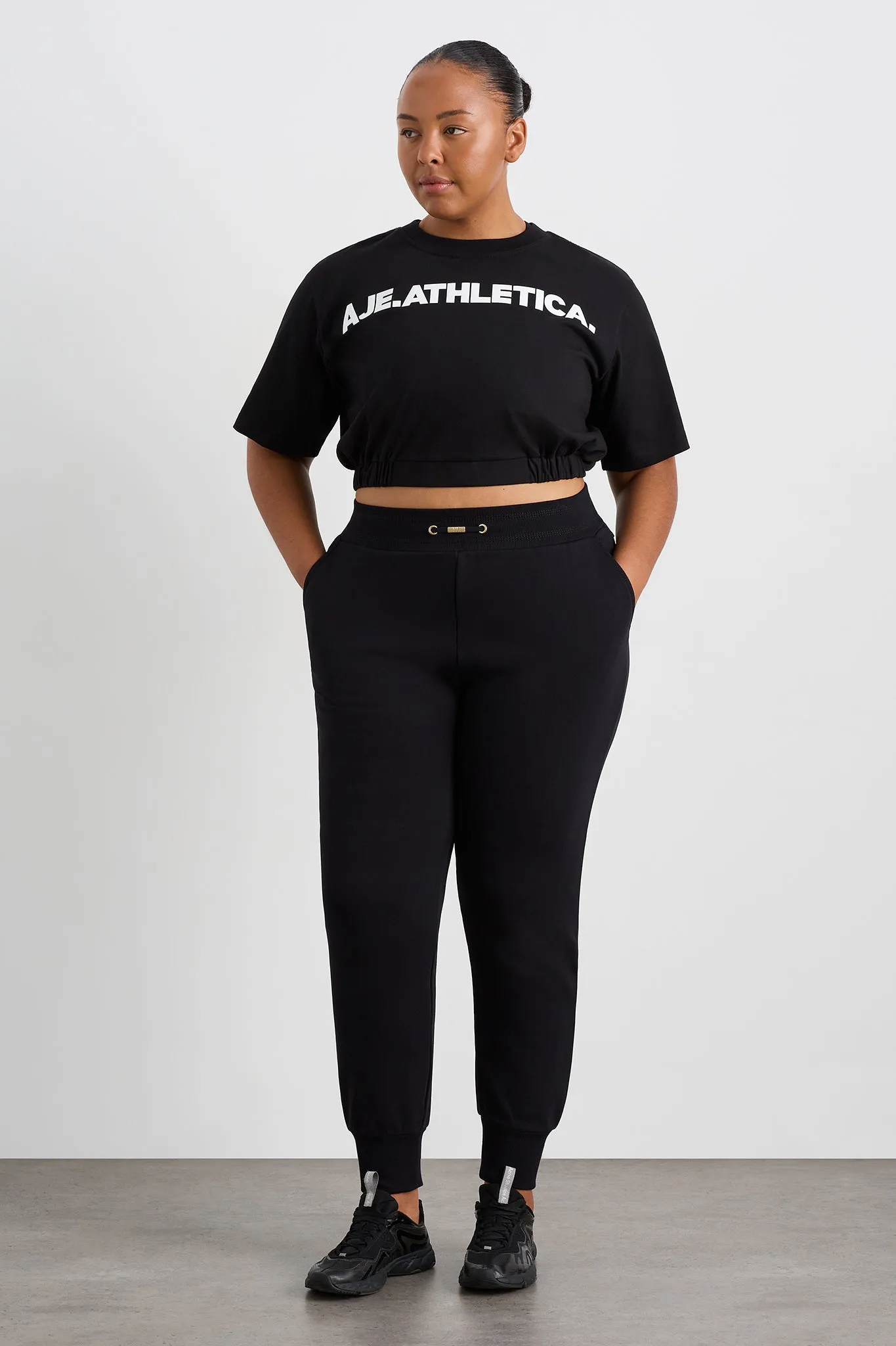 Elasticated Logo Crop Tee 105