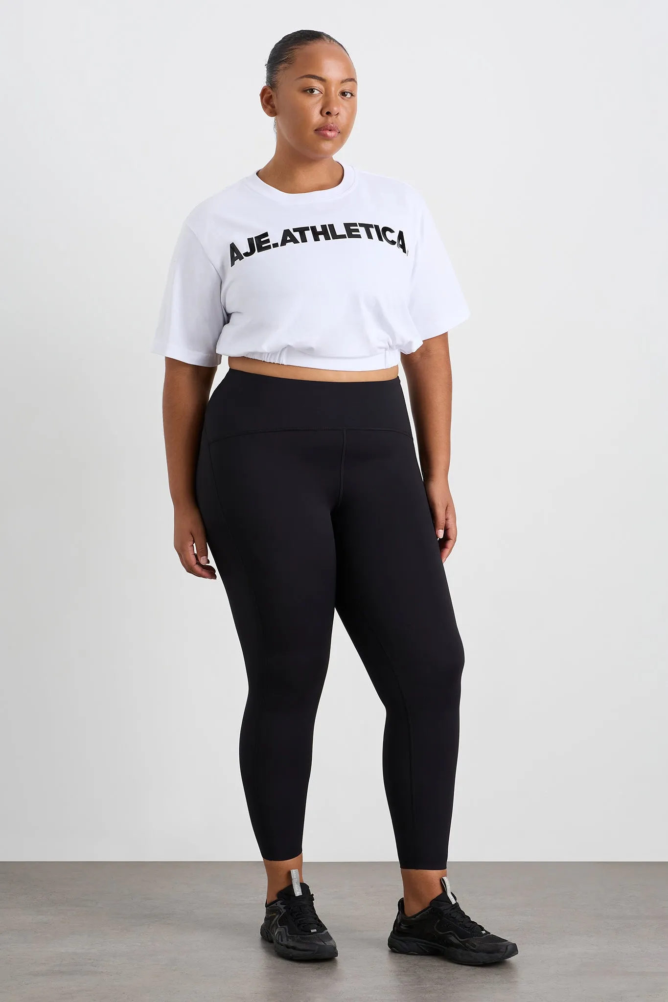 Elasticated Logo Crop Tee 105