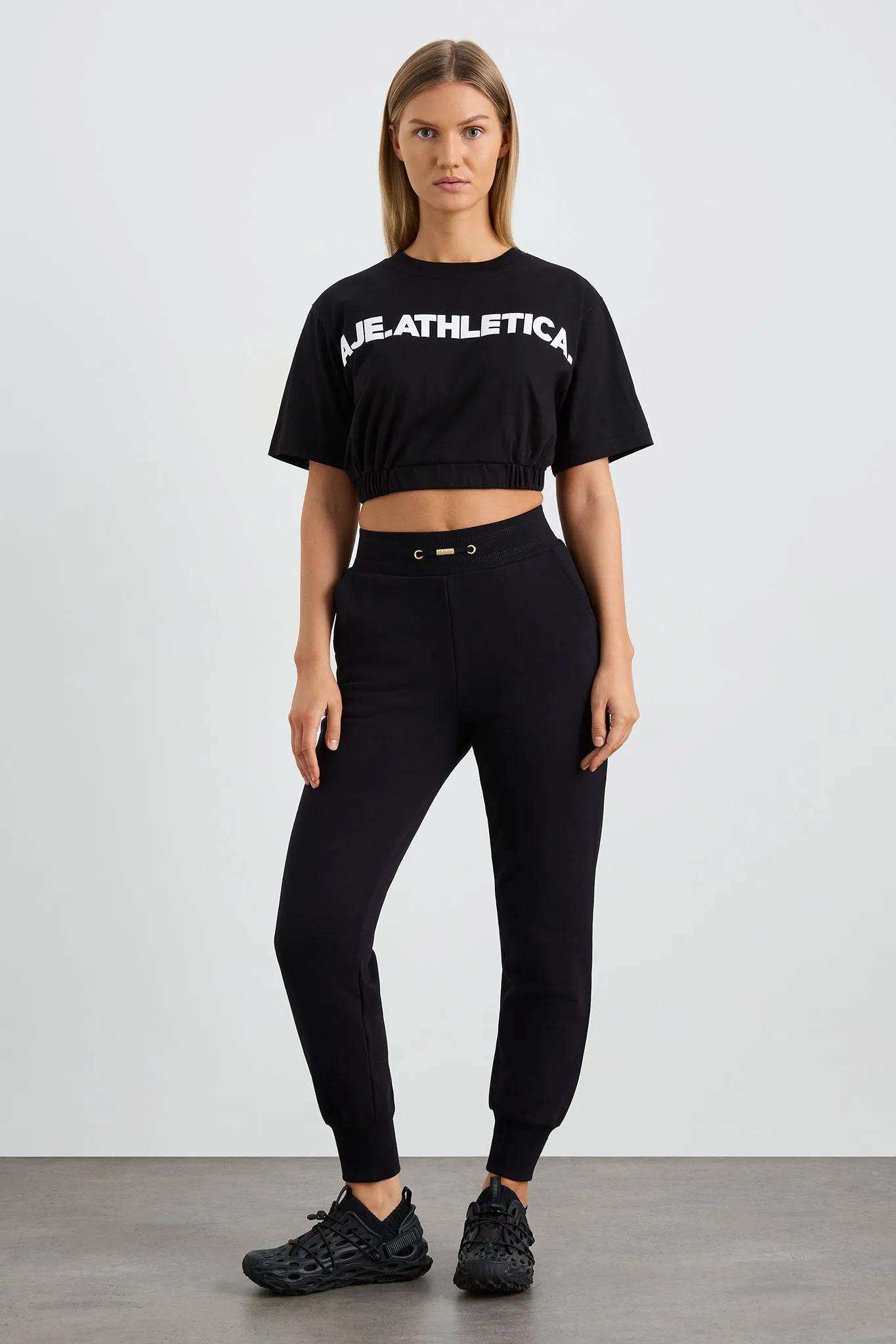 Elasticated Logo Crop Tee 105