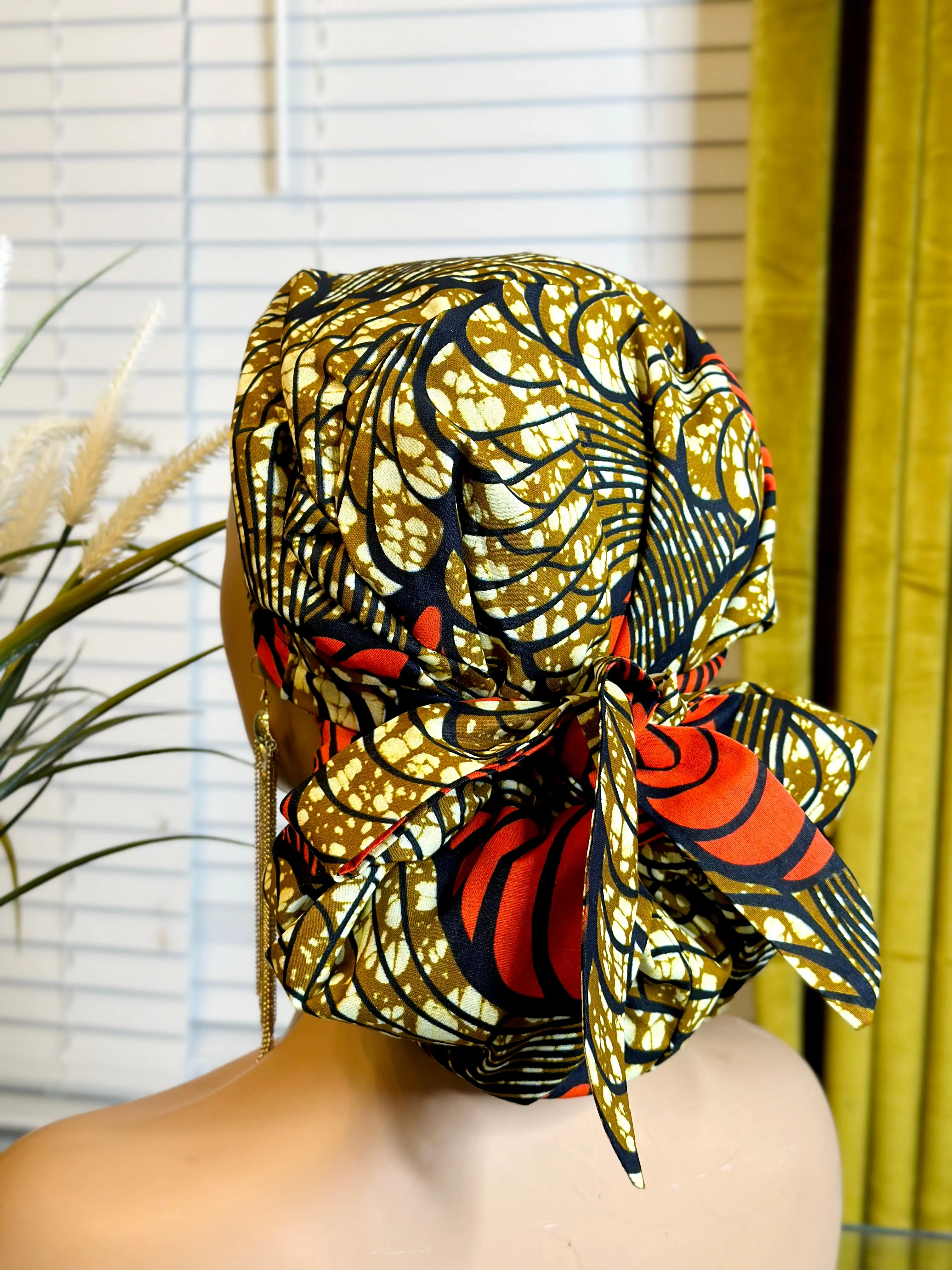 Ese African Print Scrub Cap