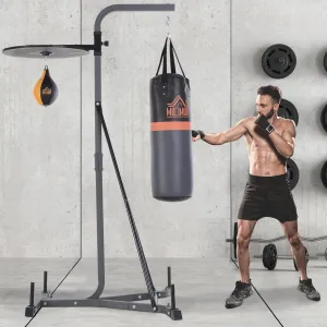 Freestanding Boxing Punch Bag & Speed Ball Station Hanging Frame Training Exercise Platform Home Gym Heavy Duty