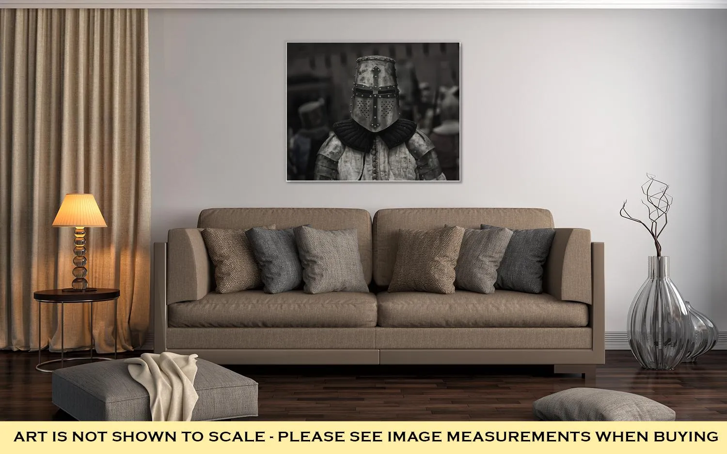 Gallery Wrapped Canvas, Medieval Knights Before The Battle