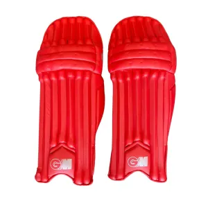 GM 606 Prima Coloured Red Batting Cricket Pads - Senior