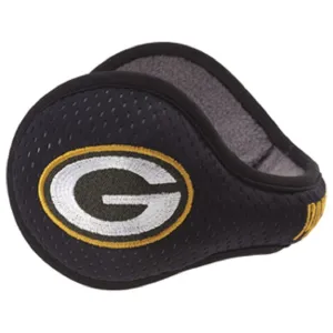 Green Bay Packers 180s Behind the Head Ear Warmers, Black