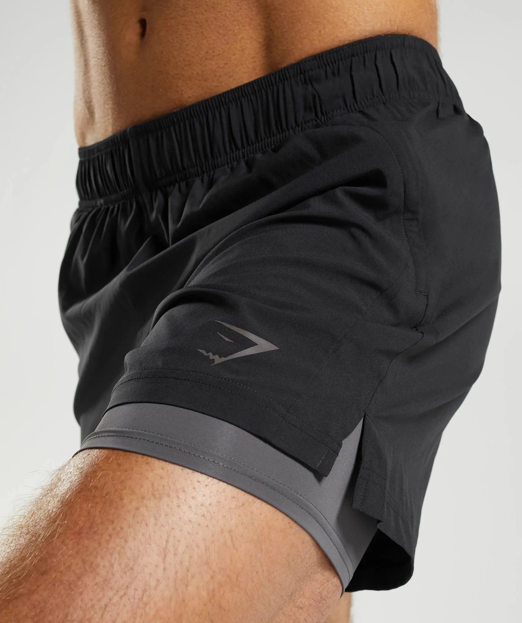 Gymshark Sport 5" 2 In 1 Shorts - Black/Silhouette Grey