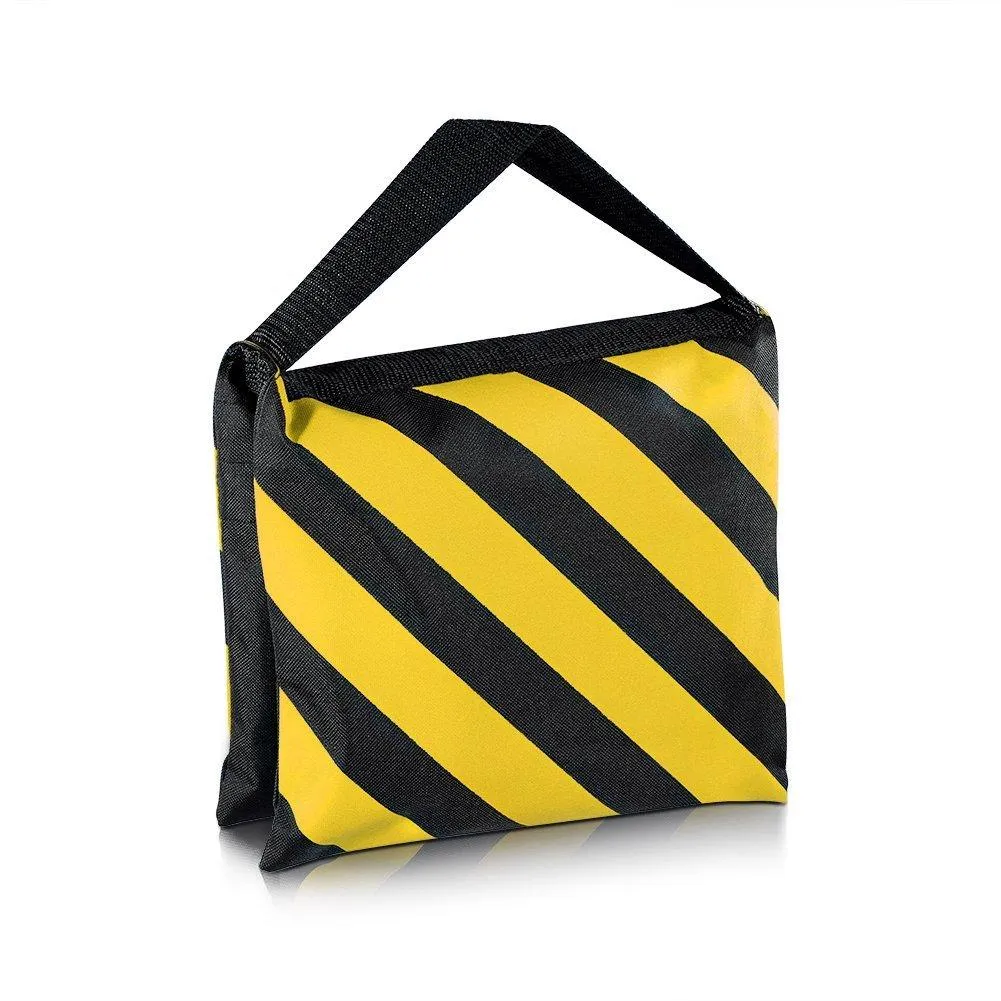 Heavy Duty 10kg Rated Yellow / Black Sandbag (Empty) (DEMO STOCK)