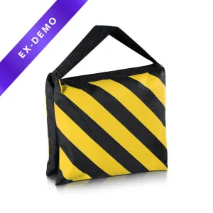 Heavy Duty 10kg Rated Yellow / Black Sandbag (Empty) (DEMO STOCK)