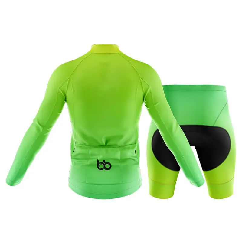 Hi Viz Yellow and Green Gradient Club Cycling Kit