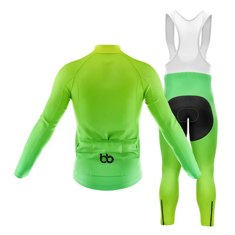 Hi Viz Yellow and Green Gradient Club Cycling Kit