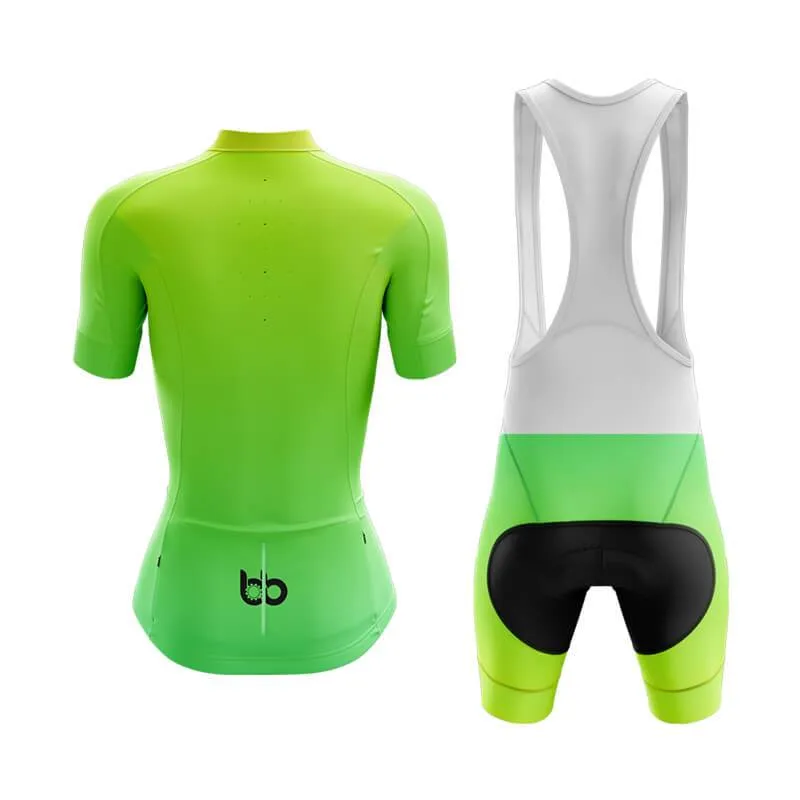 Hi Viz Yellow and Green Gradient Club Cycling Kit