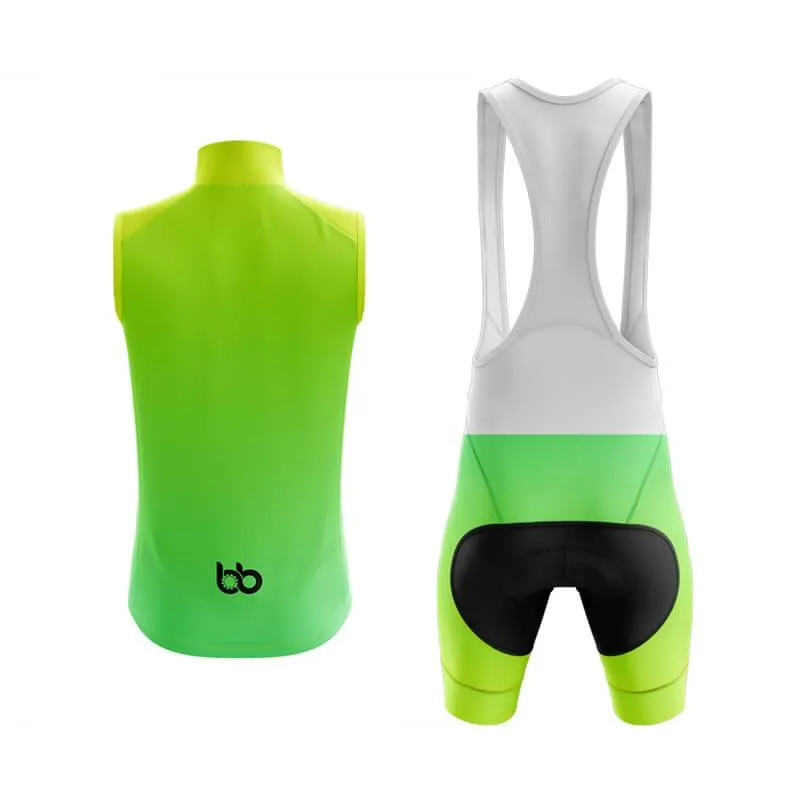 Hi Viz Yellow and Green Gradient Club Cycling Kit