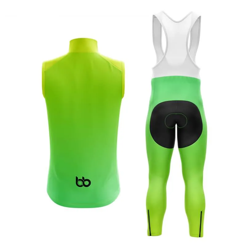 Hi Viz Yellow and Green Gradient Club Cycling Kit