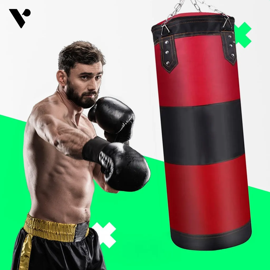 High-Quality 80cm Hanging Boxing Bag | Black & Red Verpeak