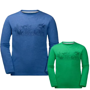 Jack Wolfskin Boys Long Sleeve Cotton Tee