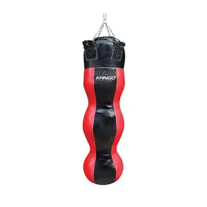 Kango Go Easy Martial Arts 145CM 50KG Natural Leather Uppercut Boxing MMA Red Black Punching Bag [WS]