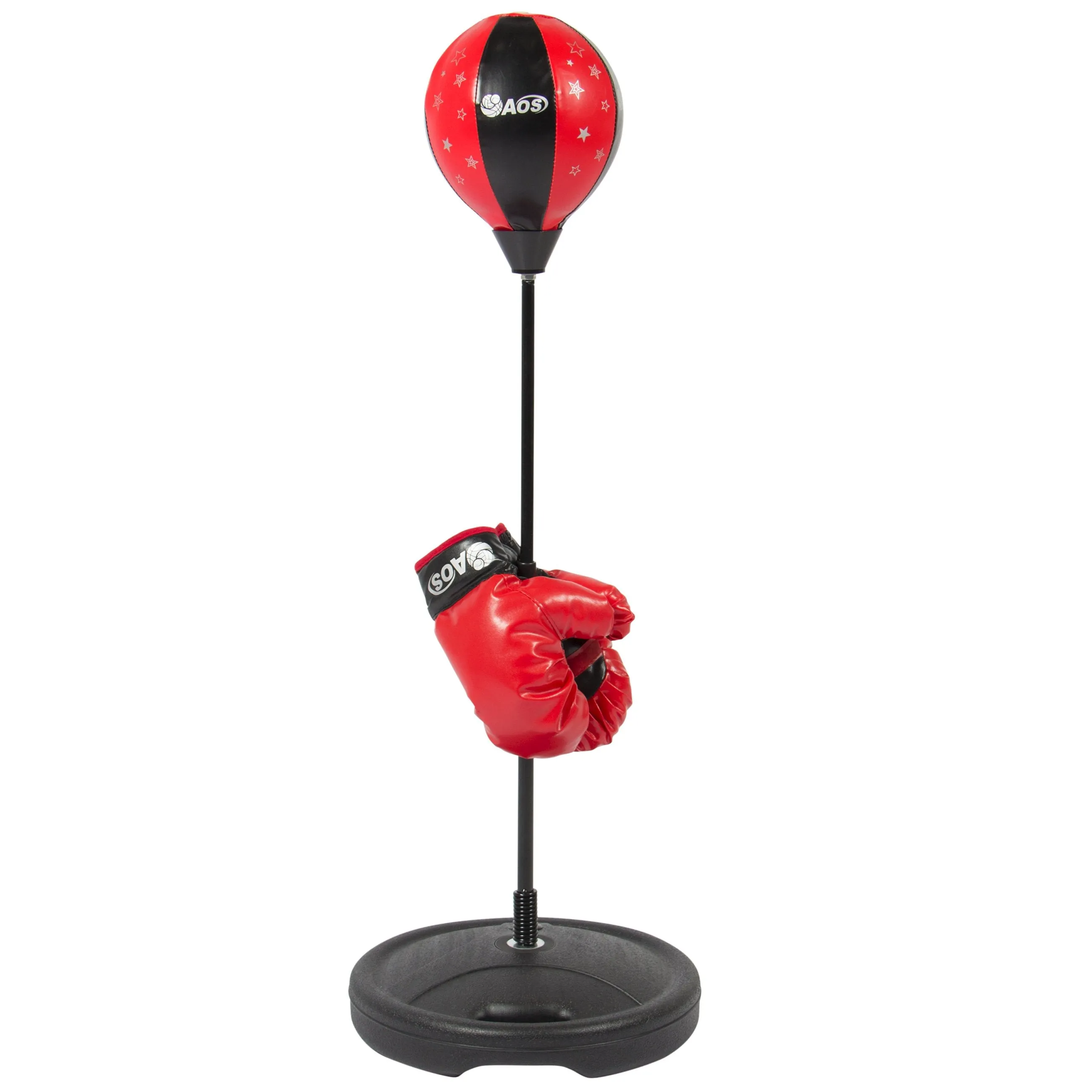 Kids Bounce Bag Boxing Set w/ Inflatable Punching Bag, Gloves